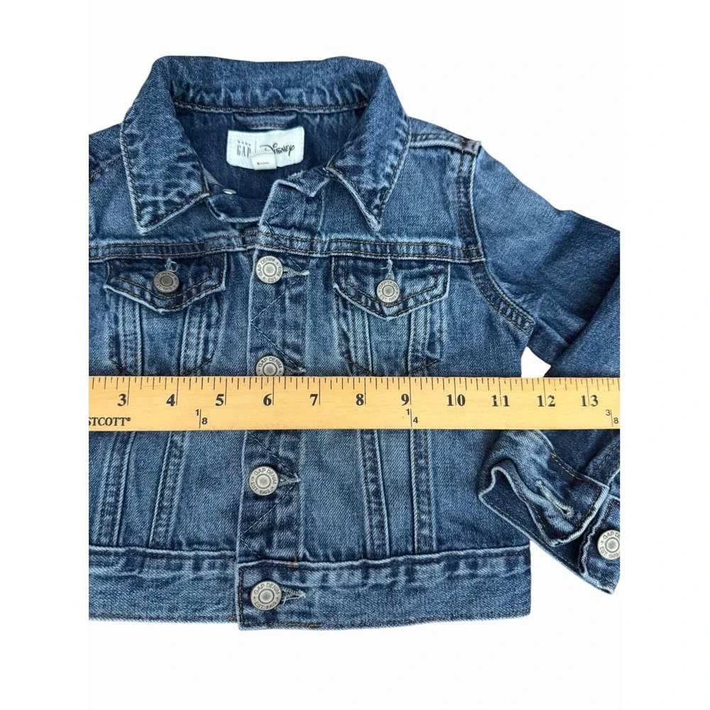 Gap X Disney Mickey Mouse Toddlers Kids Icon Denim Jean Jacket Patch #III8-1